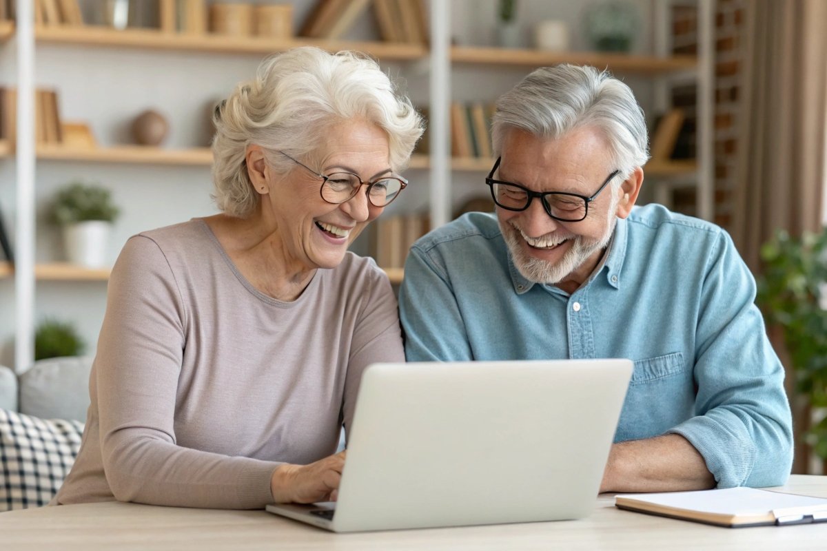 Osoba 50+ koristi pametni telefon uz online podršku